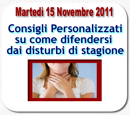 Consulenze personalizzate su come difendersi dai disturbi invernali